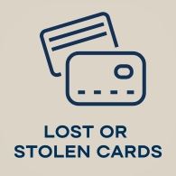 lost or stolen cards